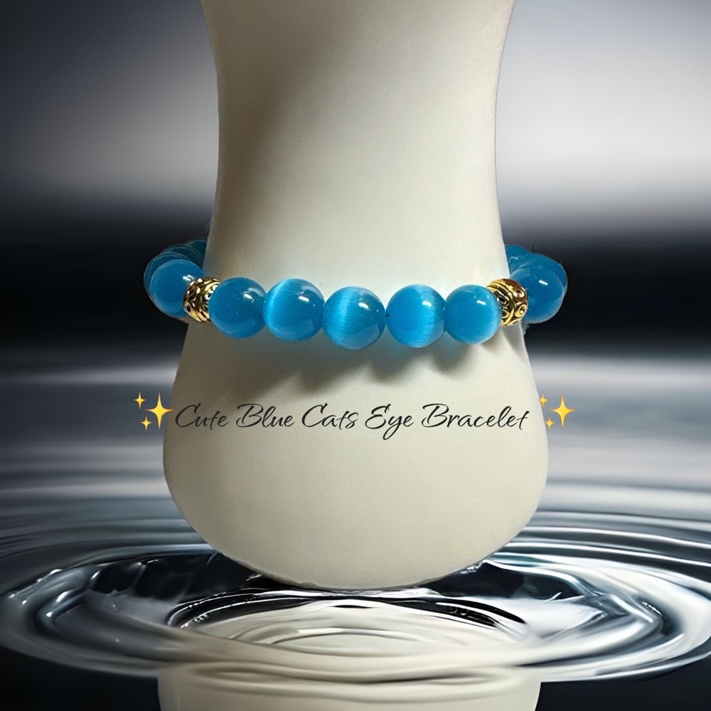 ✨Cute Blue Cats Eye Bracelet✨